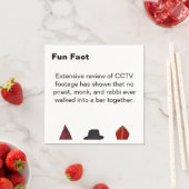 Priest Monk Rabbi Hats Fun Fact Cocktail スタンダードカクテルナプキン (インサイチュ)