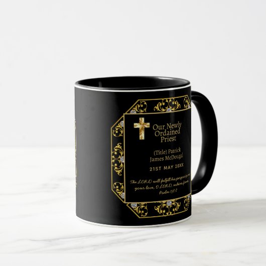 PRIEST - Newly Ordained Gift Bible Verse Custom マグカップ (正面右)