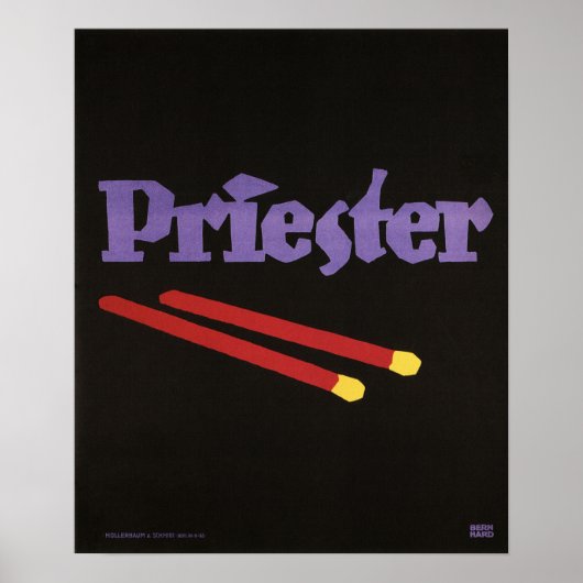 PRIESTERがLucien Bernhardt Sachplakat Artにマッチ ポスター (正面)