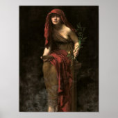 Priestess of Delphi, 1891 by John Collier ポスター (正面)
