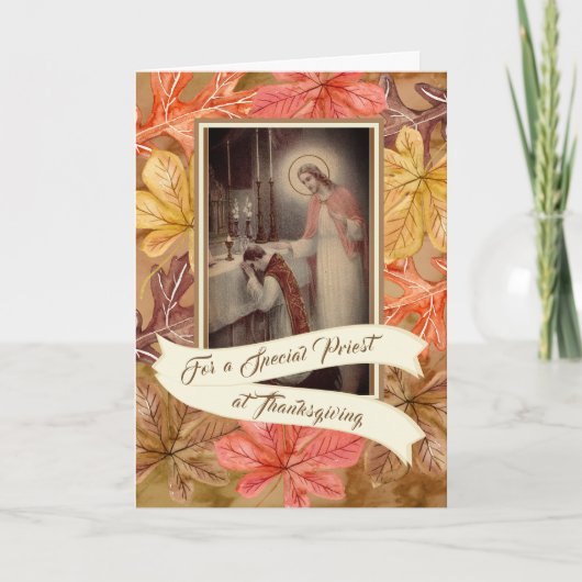 PriestThanksgivingの特別な紅葉 シーズンカード (正面)