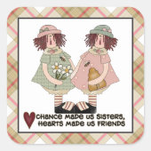 Prim sisters漫画のおもしろいシール スクエアシール (正面)