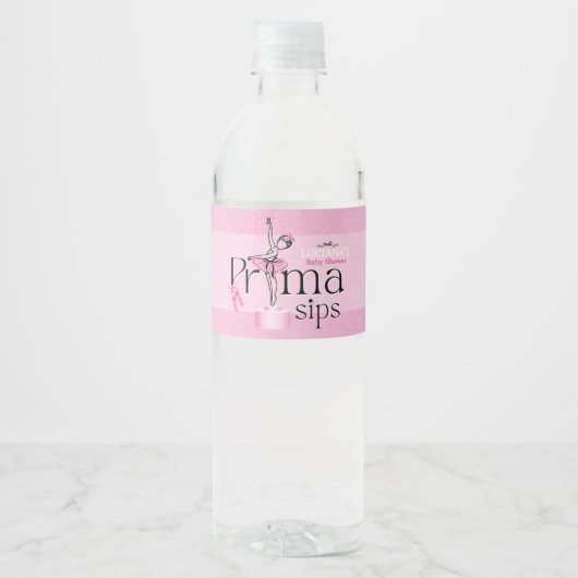 Prima Sips Water Bottle Label ペットボトルラベル (正面)