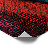 Primal Horse Spirit – Expressionist Abstract Wall  ポスター (角)