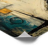 Primal Mirror Contemporary Abstract Expressionism ポスター (角)