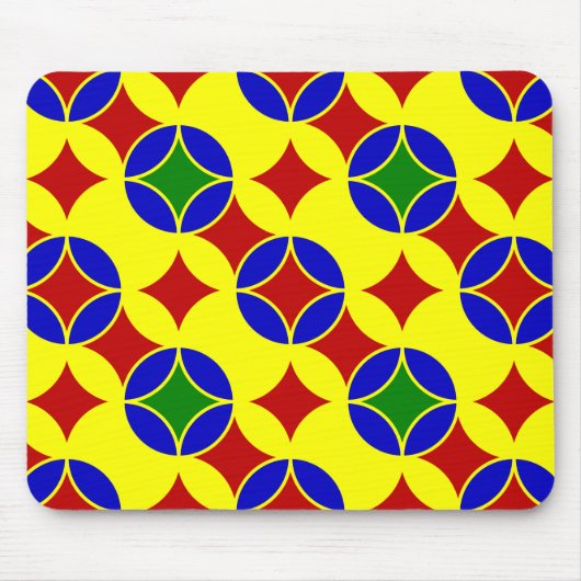 Primary Circles-03-COMPUTERマウスパッド マウスパッド (正面)