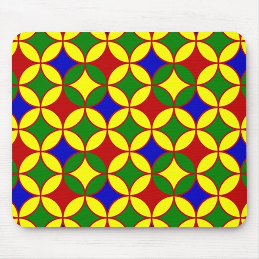 Primary Circles-06-COMPUTERマウスパッド マウスパッド (正面)