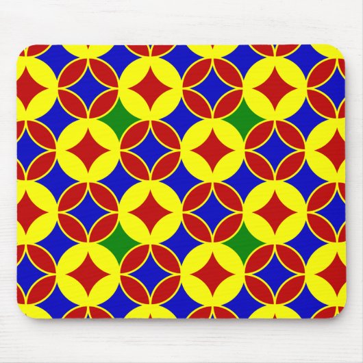 Primary Circles-07-COMPUTERマウスパッド マウスパッド (正面)