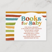 Primary Color Boho Rainbowブックリクエスト エンクロージャーカード (正面)