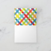 Primary Crissクロス折りパーソナライズされた畳みノートカード サンキューカード (内部)