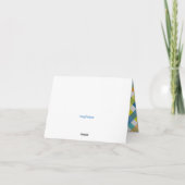 Primary Crissクロス折りパーソナライズされた畳みノートカード サンキューカード (裏面)