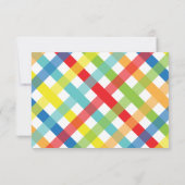 Primary Criss Cross パーソナライズされた Flat Noteカード サンキューカード (裏面)