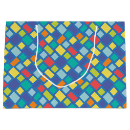 Primary Party Checkerboard Kid's   ラージペーパーバッグ