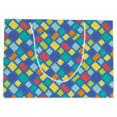 Primary Party Checkerboard Kid's   ラージペーパーバッグ (裏面)