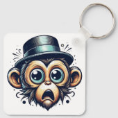 "Primate Panic Monkey" Aluminum Keychain キーホルダー (裏面)