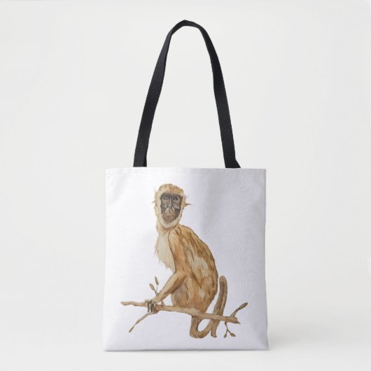 Primate Proclivity Monkey Tote Bag トートバッグ (正面)