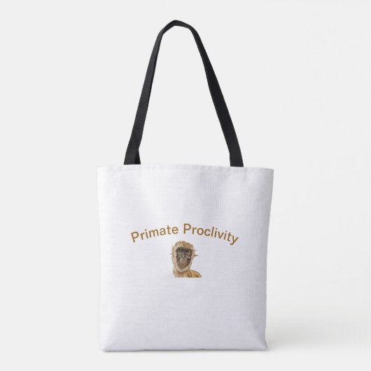 Primate Proclivity Monkey Tote Bag トートバッグ (裏面)