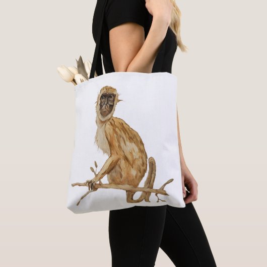 Primate Proclivity Monkey Tote Bag トートバッグ (クローズアップ)