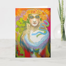 "Primaveraのベビー!" 空白のな挨拶状 カード