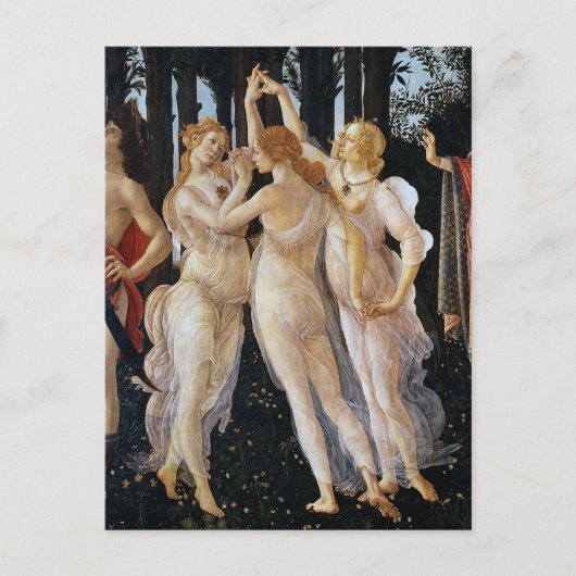 Primavera (詳細), Sandro Botticelli, 1482 ポストカード (正面)