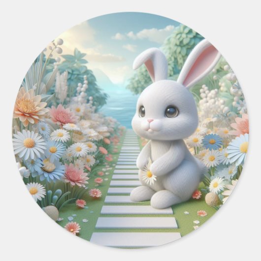 Primavera colorida Moderna ラウンドシール (正面)