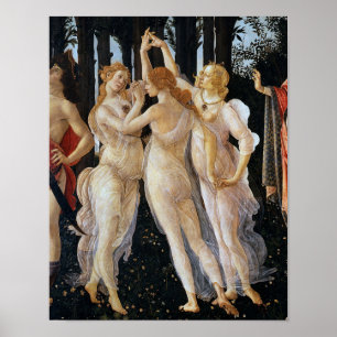 Primavera (detail), Sandro Botticelli, 1482 ポスター