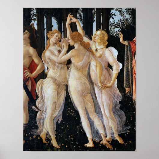 Primavera (detail), Sandro Botticelli, 1482 ポスター (正面)