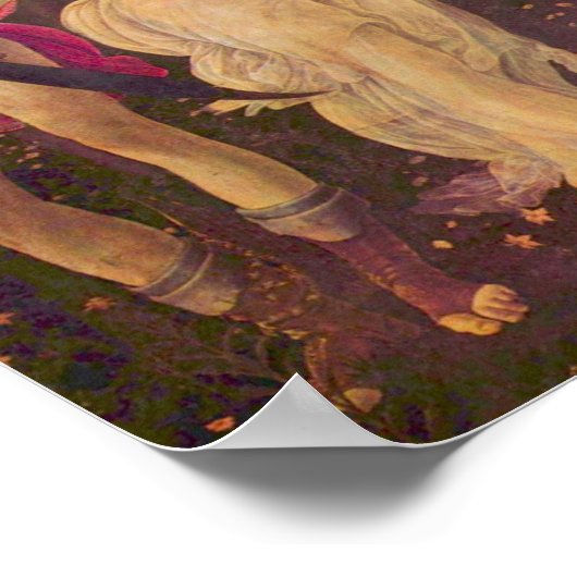 Primavera、Sandro Botticelliによる春の寓話 ポスター (角)