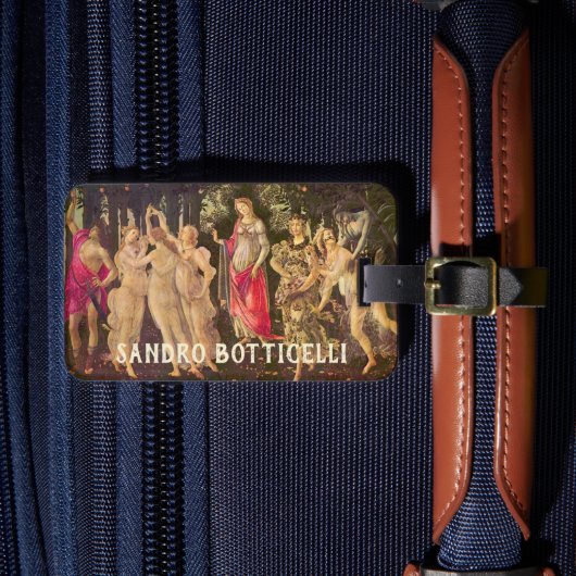 Primavera、Sandro Botticelliによる春の寓話 ラゲッジタグ (正面インサイチュ4)