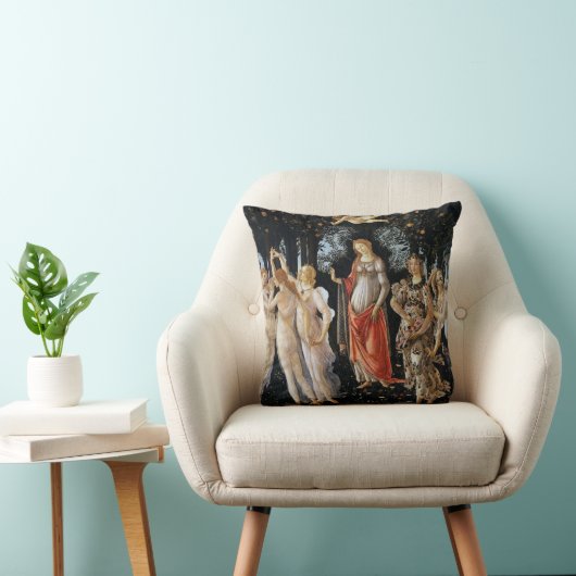Primavera, Sandro Botticelli, 1482 クッション (椅子)