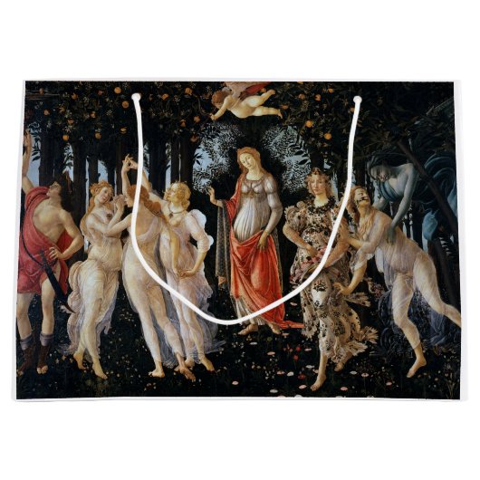 Primavera, Sandro Botticelli, 1482 ラージペーパーバッグ (正面)
