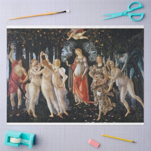 Primavera, Sandro Botticelli, 1482 薄葉紙 (クラフト)