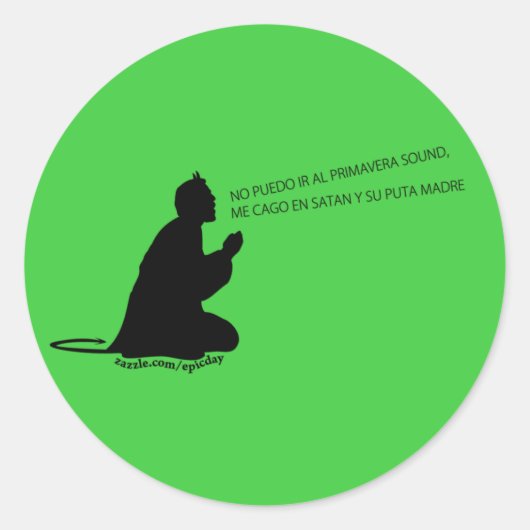 Primavera Sound Pegatina/Sticker (style 2) ラウンドシール (正面)