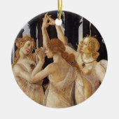 Primavera, Three Graces by Sandro Botticelli セラミックオーナメント (正面)