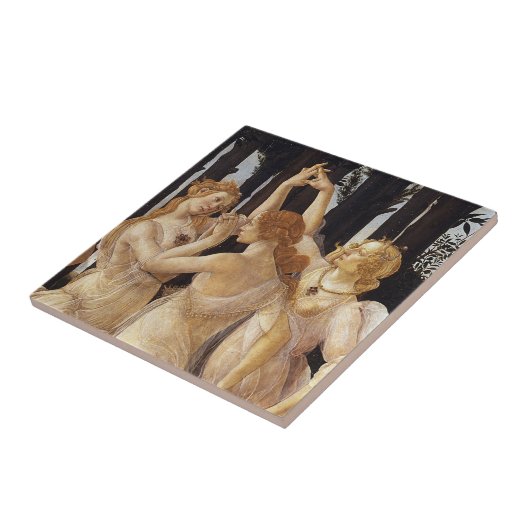 Primavera, Three Graces by Sandro Botticelli タイル (側面)