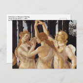 Primavera, Three Graces by Sandro Botticelli ポストカード (正面/裏面)
