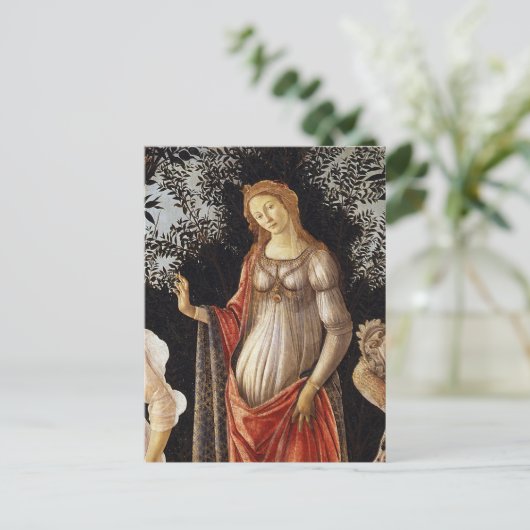 Primavera, Venus詳細by Sandro Botticelli ポストカード (スタンド正面)