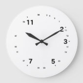 Prime Number Clock for Math Fans ラージ壁時計 (正面)