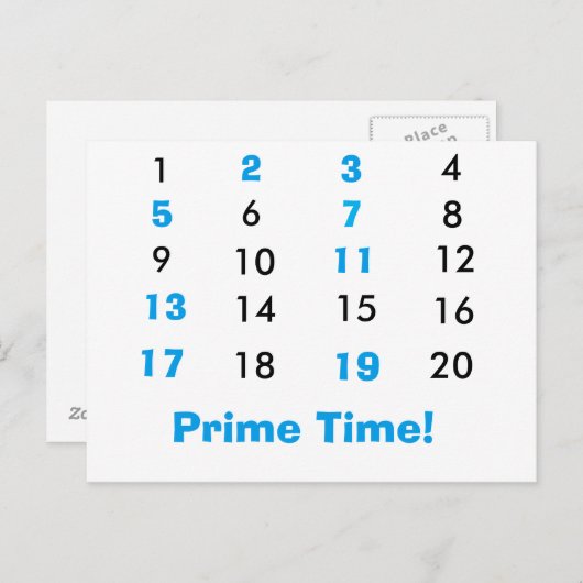 Prime Time Mathはがき ポストカード (正面/裏面)