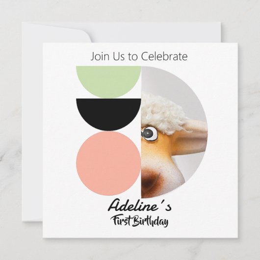 Primer cumpleaños 招待状 (正面)