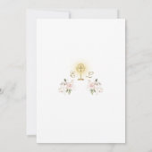 Primera Comunión Girls Twins First Holy Communion  招待状 (裏面)