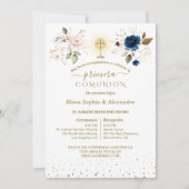  Primera Comunión Twins First Holy Communion 招待状 (正面)
