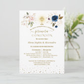  Primera Comunión Twins First Holy Communion 招待状 (スタンド正面)