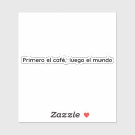 Primero el café シール
