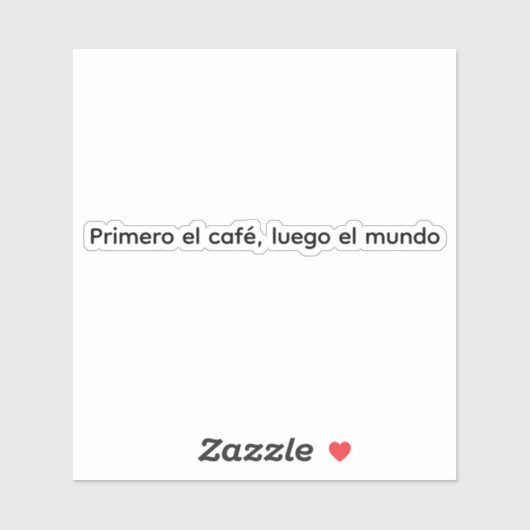 Primero el café シール (シート)