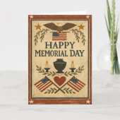 Primitive Americana Memorial Day  カード (正面)