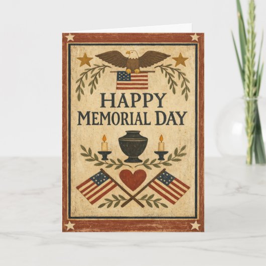 Primitive Americana Memorial Day  カード (正面)