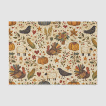 Primitive Folk Art Thanksgiving