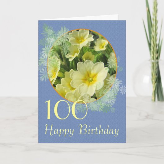 Primrose誕生日カーカスタマイズド カード (正面)