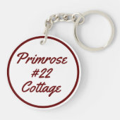 Primrose #22、日コテージKeychain キーホルダー (裏面)